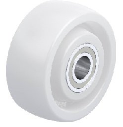 Soft wheels on one side (only one side with tracks)