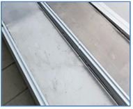 Barrier in the deck (Aluminium sheets)